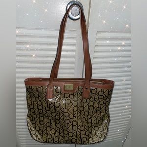 Calvin Klein Shoulder Bag Tan brown